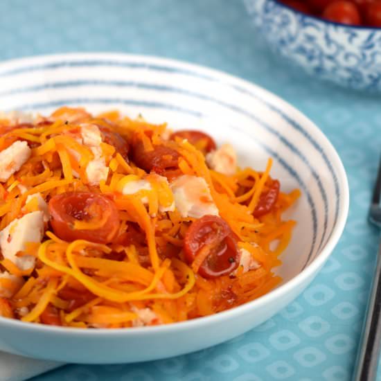 Spiralized Squash with Chicken