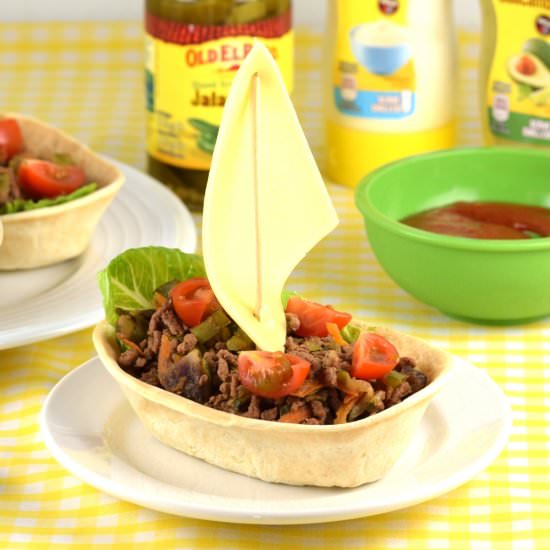 Hidden Vegetable Taco Boats
