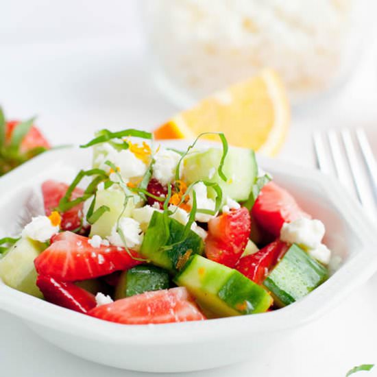 Strawberry Cucumber Salad