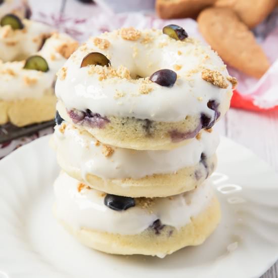 Blueberry Cheesecake Doughnuts