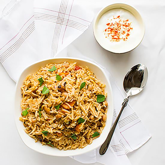 African Black Eyed Peas with Rice