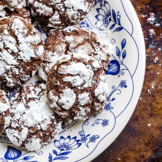 Chocolate Crinkle Cookies