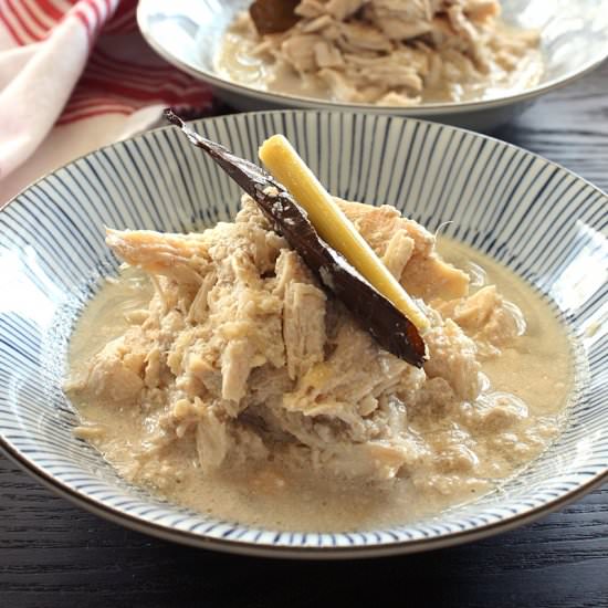 Shredded Chicken in Coconut Milk