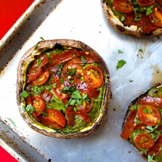 Pesto Portobello Pizza