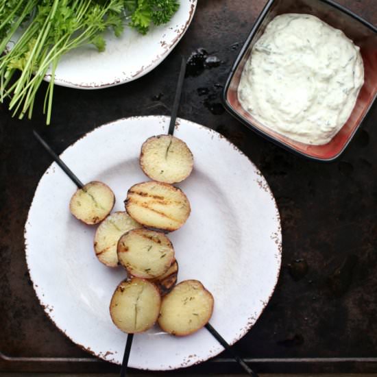 Grilled Potato Kabobs