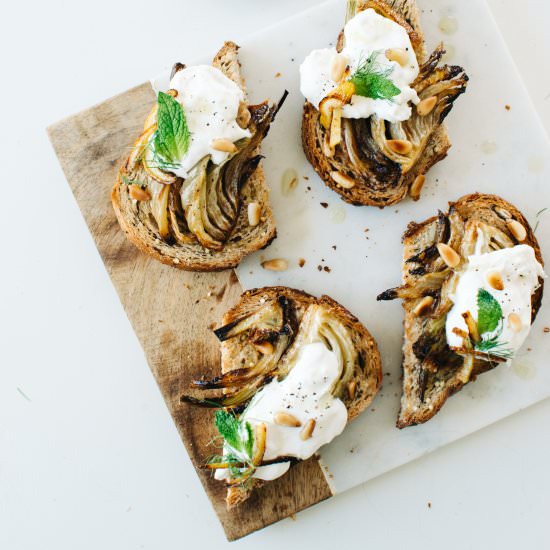 Roasted Fennel & Burrata Toast