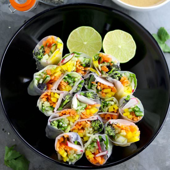 Spring Rolls with Peanut Sauce