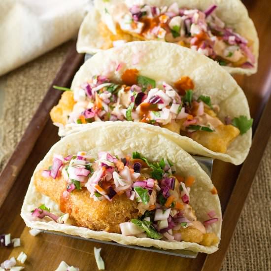 Beer Battered Fish Tacos