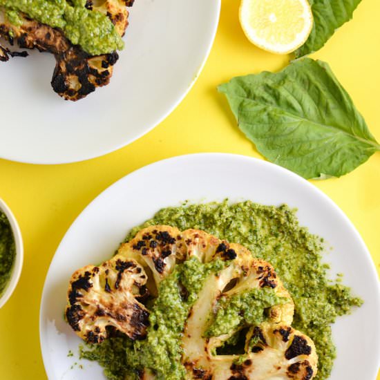 Grilled Cauliflower Steaks
