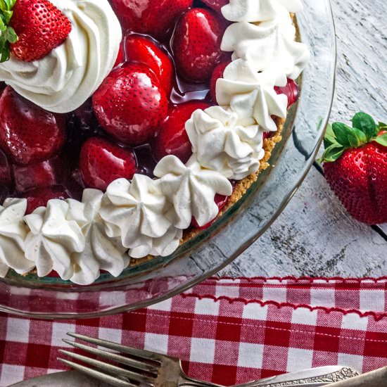 Mile High Strawberry Pie