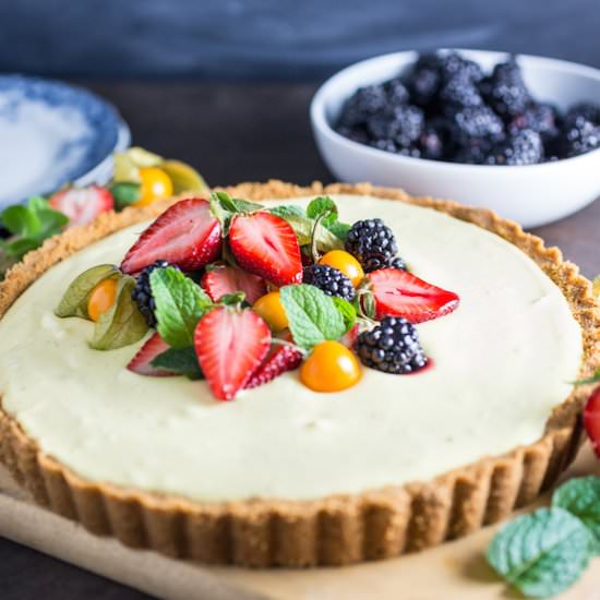 Vanilla Custard Tart With Berries