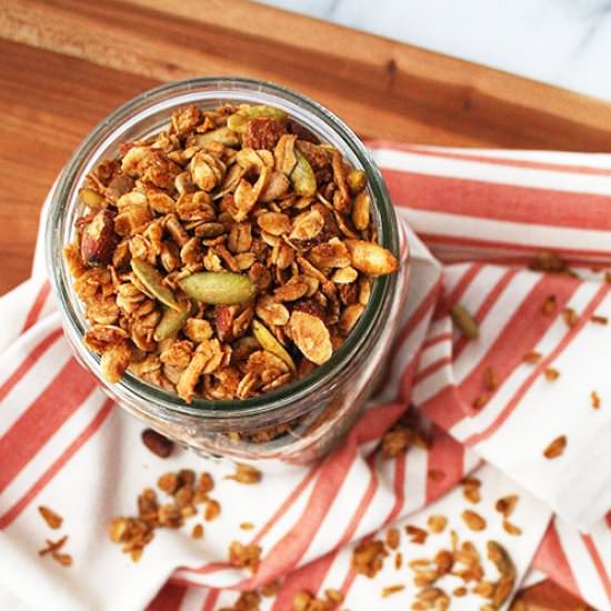 Maple Tahini Granola