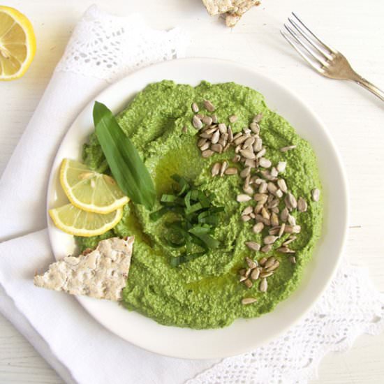 Vegan Wild Garlic Sunflower Spread