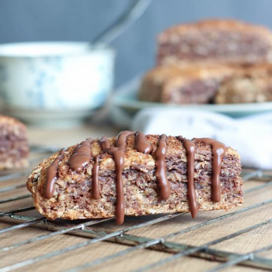 Vegan Chocolate PB Oatmeal Scone