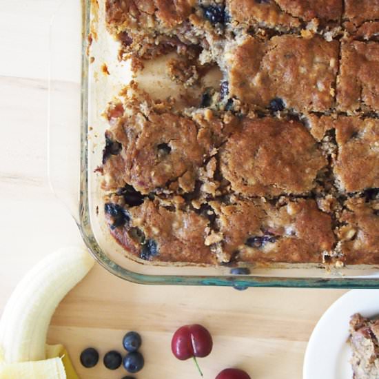 Red White Blueberry Banana Bread