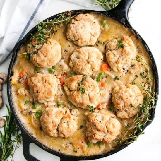 Herb Biscuit Chicken Pot Pie