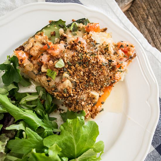Cheesy Zucchini Eggplant Lasagna