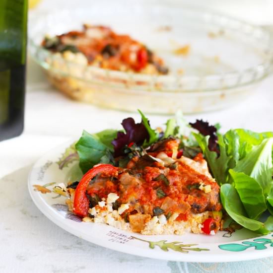 Cauliflower Crust Pizza Pie