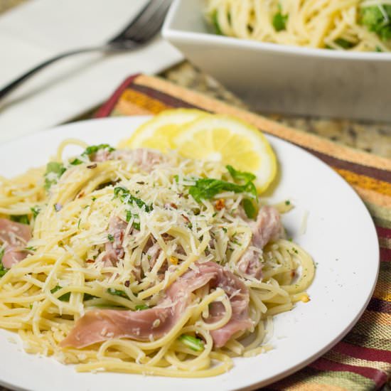 Spaghetti with Prosciutto