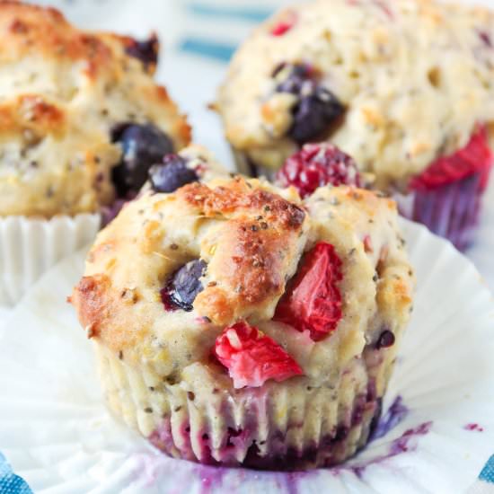 Super Berry Chia Muffins