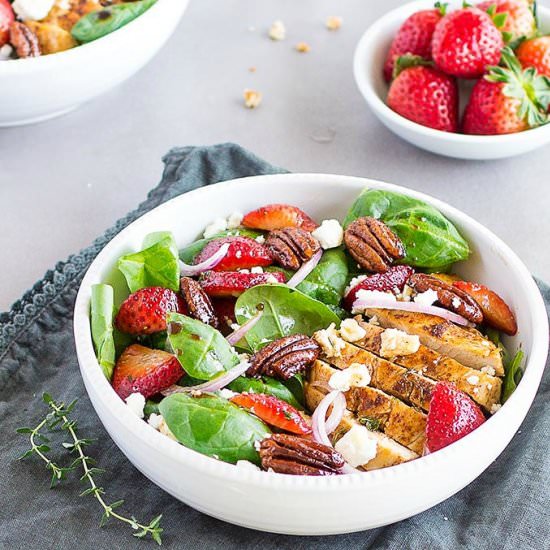 Balsamic Strawberry Chicken Salad