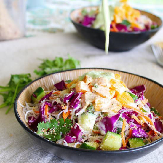 Rice Noodle Summer Veggie Salad