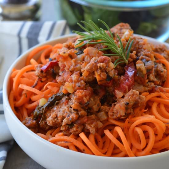 Turkey and Vegetable Bolognese