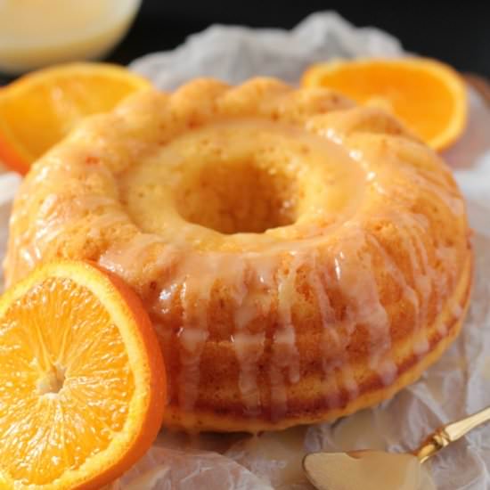 Easy Glazed Orange Bundt Cake