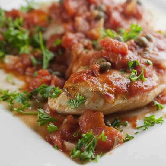Tomato Caper Chicken