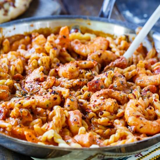 Spicy Shrimp Pasta