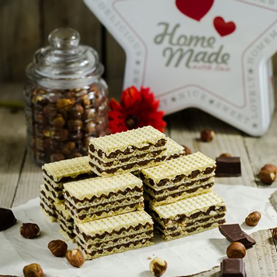 Chocolate Hazelnut Wafer Bars