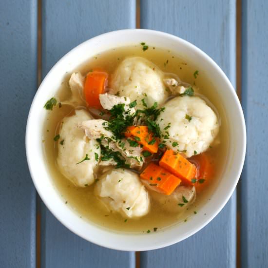 Healthy Chicken & Dumpling Soup
