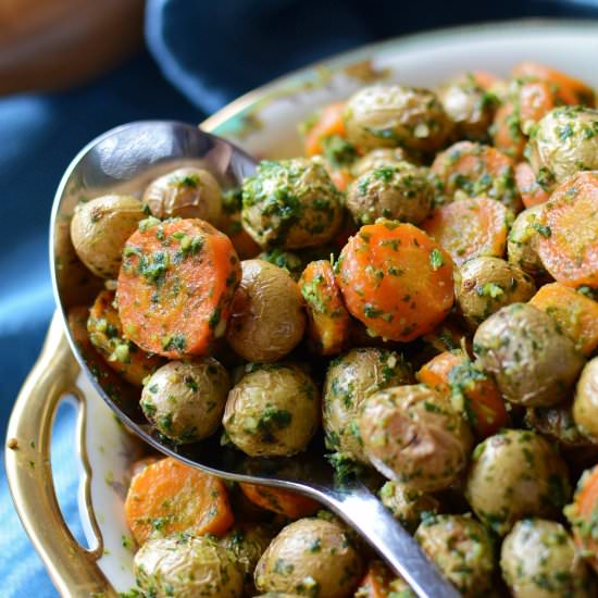 New Potatoes & Arugula Pesto