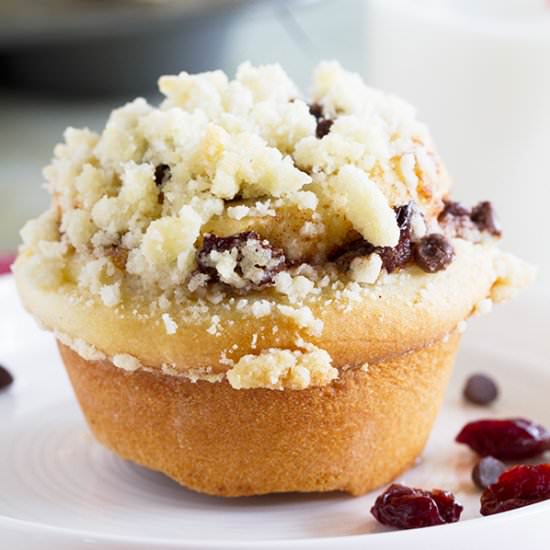 Chocolate Cherry Streusel Rolls