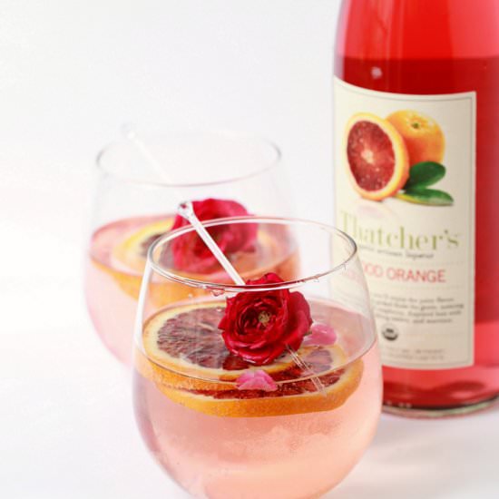 Blood Orange & Rose Sangria