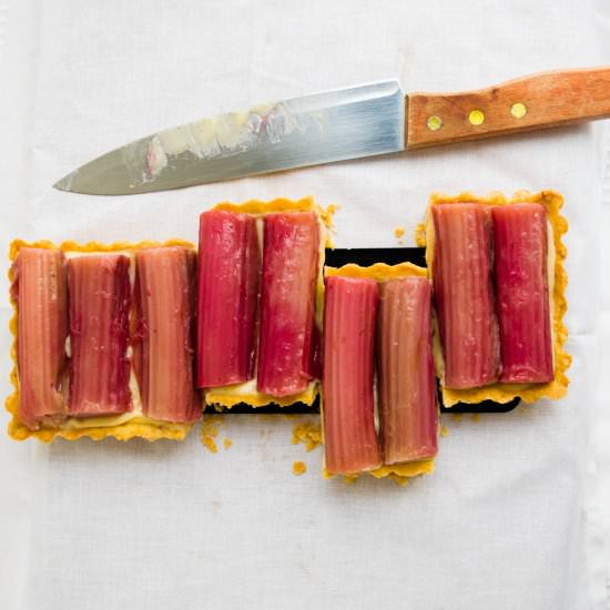 Vanilla Rhubarb Tart