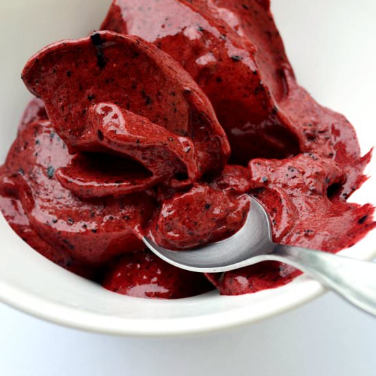 Blueberry Banana Ice Cream