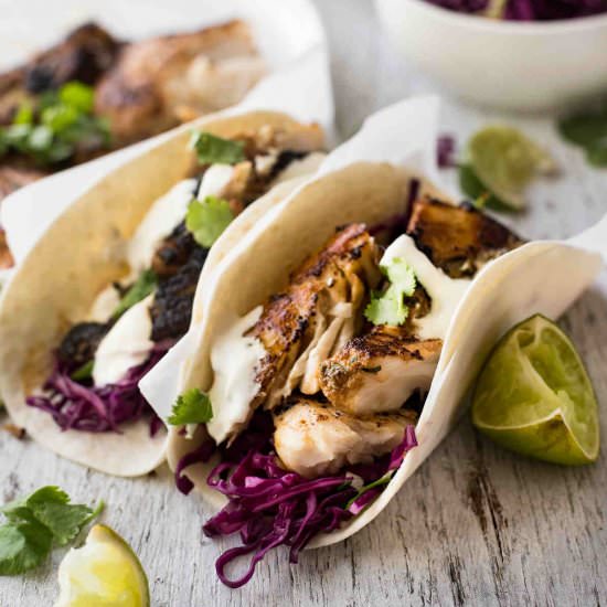 MARINATED FISH TACOS