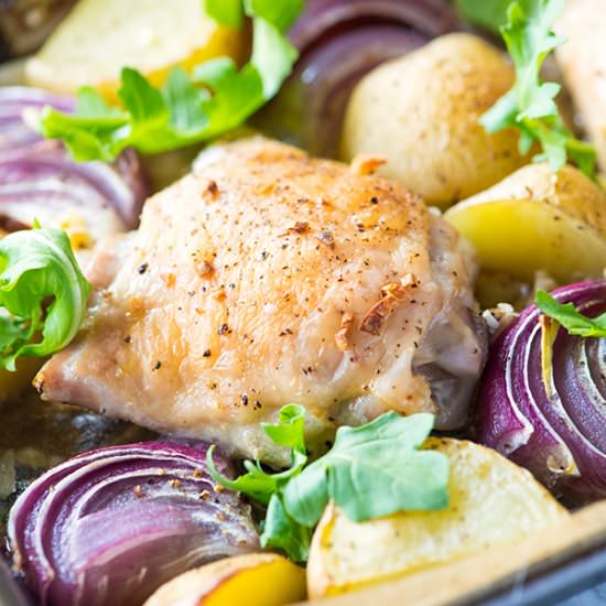 Easy Sheet-Pan Baked Chicken Thighs