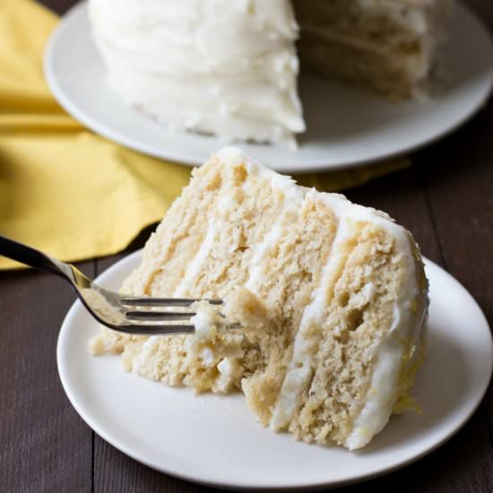 Gluten Free Lemon Layer Cake