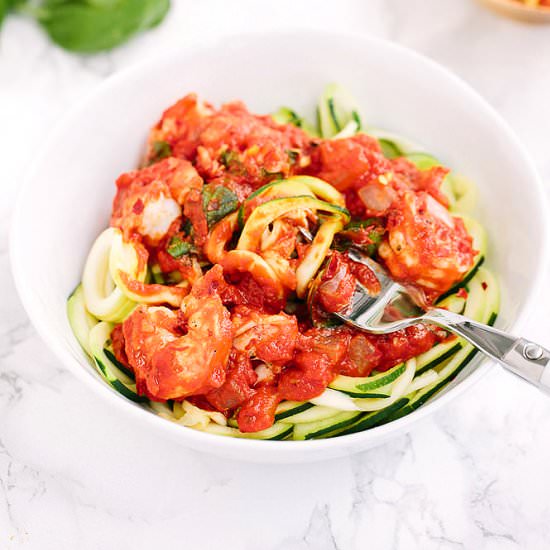 Shrimp with Spicy Vodka Sauce
