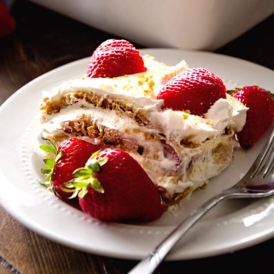 Strawberry Cheesecake Icebox Cake
