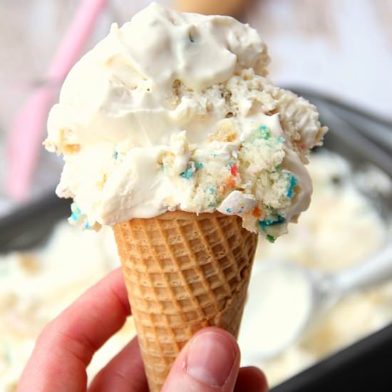 Birthday Cake Crunch Ice Cream
