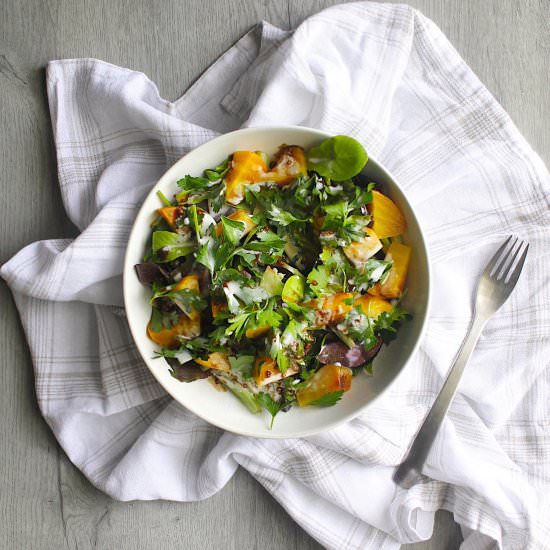 Roasted Golden Beet Salad
