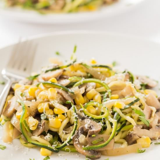 Zucchini Mushroom Pasta