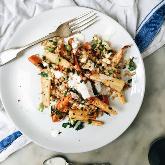 Carrot, Parsnip And Barley Salad