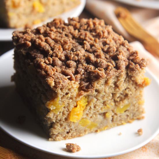 Peach Streusel Coffee Cake