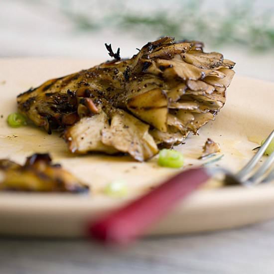 Grilled Maitake Mushrooms