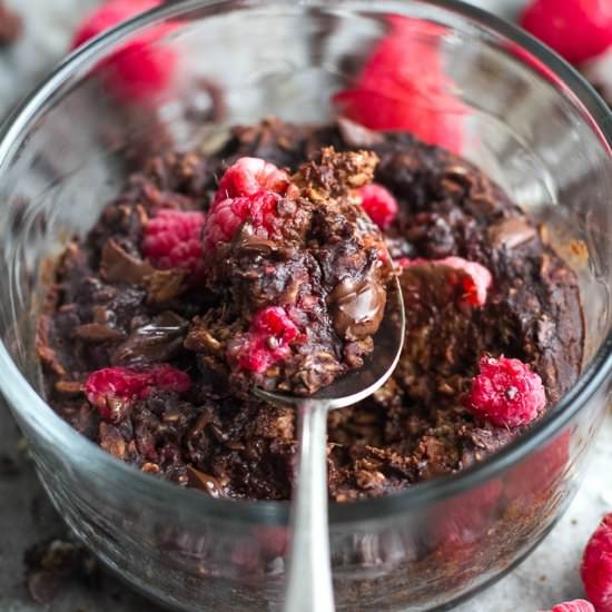 Chocolate Raspberry Breakfast Bake