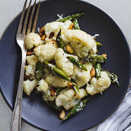 Asparagus & Cauliflower Salad
